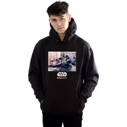 Star Wars - Sweat à capuche THE MANDALORIAN - Homme (Noir)