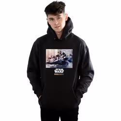 Star Wars - Sweat à capuche THE MANDALORIAN - Homme (Noir)