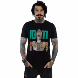 Star Wars - T-shirt THE MANDALORIAN BOUNTY HUNTER - Homme (Noir)