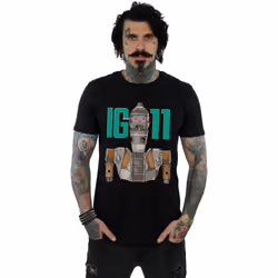 Star Wars - T-shirt THE MANDALORIAN BOUNTY HUNTER - Homme (Noir)
