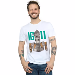 Star Wars - T-shirt THE MANDALORIAN BOUNTY HUNTER - Homme (Blanc)