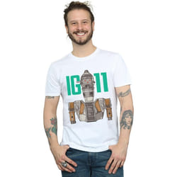 Star Wars - T-shirt THE MANDALORIAN BOUNTY HUNTER - Homme (Blanc)