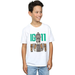 Star Wars - T-shirt THE MANDALORIAN BOUNTY HUNTER - Garçon (Blanc)