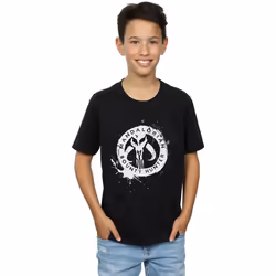 Star Wars - T-shirt THE MANDALORIAN BOUNTY HUNTER - Garçon (Noir)