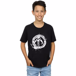 Star Wars - T-shirt THE MANDALORIAN BOUNTY HUNTER - Garçon (Noir)