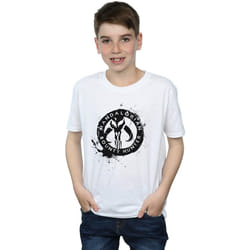 Star Wars - T-shirt THE MANDALORIAN BOUNTY HUNTER - Garçon (Blanc)