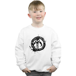 Star Wars - Sweat THE MANDALORIAN BOUNTY HUNTER - Garçon (Blanc)