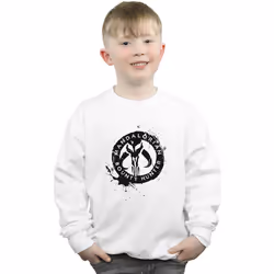 Star Wars - Sweat THE MANDALORIAN BOUNTY HUNTER - Garçon (Blanc)