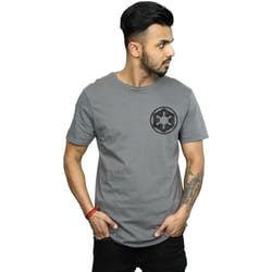 Star Wars - T-shirt THE MANDALORIAN GALACTIC EMPIRE - Homme (Charbon)