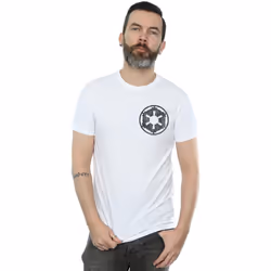 Star Wars - T-shirt THE MANDALORIAN GALACTIC EMPIRE - Homme (Blanc)
