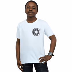 Star Wars - T-shirt THE MANDALORIAN GALACTIC EMPIRE - Garçon (Blanc)