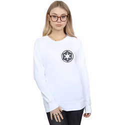 Star Wars - Sweat THE MANDALORIAN GALACTIC EMPIRE - Femme (Blanc)