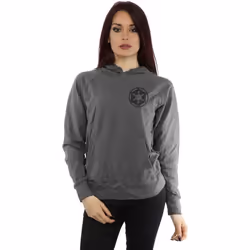 Star Wars - Sweat à capuche THE MANDALORIAN GALACTIC EMPIRE - Femme (Charbon)