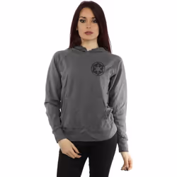 Star Wars - Sweat à capuche THE MANDALORIAN GALACTIC EMPIRE - Femme (Charbon)