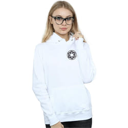 Star Wars - Sweat à capuche THE MANDALORIAN GALACTIC EMPIRE - Femme (Blanc)