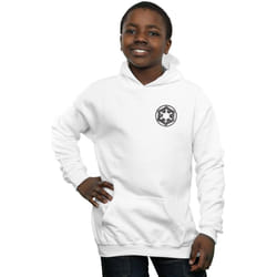 Star Wars - Sweat à capuche THE MANDALORIAN GALACTIC EMPIRE - Garçon (Blanc)