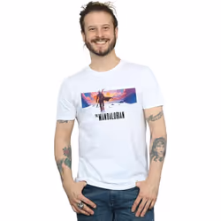 Star Wars - T-shirt THE MANDALORIAN - Homme (Blanc)