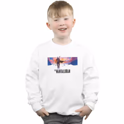 Star Wars - Sweat THE MANDALORIAN - Garçon (Blanc)