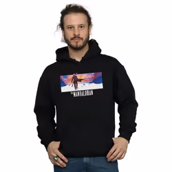 Star Wars - Sweat à capuche THE MANDALORIAN - Homme (Noir)