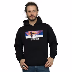 Star Wars - Sweat à capuche THE MANDALORIAN - Homme (Noir)