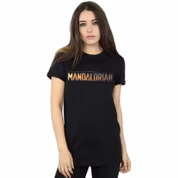 Star Wars - T-shirt THE MANDALORIAN SERIES - Femme (Noir)