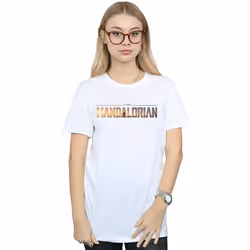 Star Wars - T-shirt THE MANDALORIAN SERIES - Femme (Blanc)