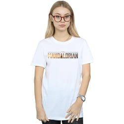 Star Wars - T-shirt THE MANDALORIAN SERIES - Femme (Blanc)