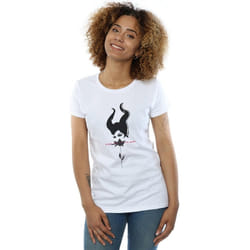 Disney - T-shirt MISTRESS OF EVIL CURSES DON'T BREAK - Femme (Blanc)