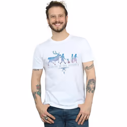 Disney - T-shirt FROZEN BELIEVE IN THE JOURNEY - Homme (Blanc)