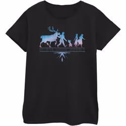 Disney - T-shirt FROZEN BELIEVE IN THE JOURNEY - Femme (Noir)