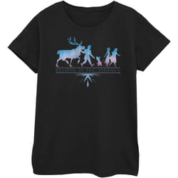 Disney - T-shirt FROZEN BELIEVE IN THE JOURNEY - Femme (Noir)