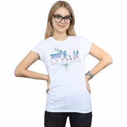 Disney - T-shirt FROZEN BELIEVE IN THE JOURNEY - Femme (Blanc)