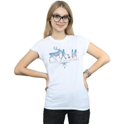 Disney - T-shirt FROZEN BELIEVE IN THE JOURNEY - Femme (Blanc)