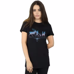 Disney - T-shirt FROZEN BELIEVE IN THE JOURNEY - Femme (Noir)