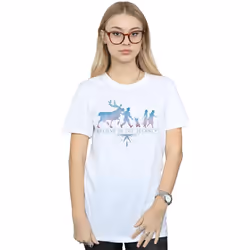 Disney - T-shirt FROZEN BELIEVE IN THE JOURNEY - Femme (Blanc)