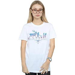 Disney - T-shirt FROZEN BELIEVE IN THE JOURNEY - Femme (Blanc)