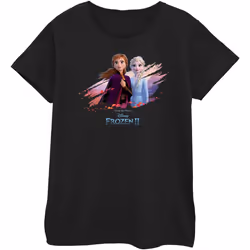 Disney - T-shirt FROZEN NATURE IS BEAUTIFUL - Femme (Noir)