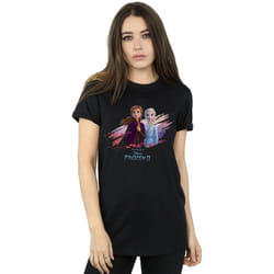 Disney - T-shirt FROZEN NATURE IS BEAUTIFUL - Femme (Noir)