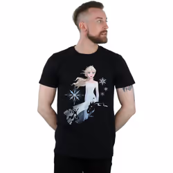 Disney - T-shirt FROZEN - Homme (Noir)