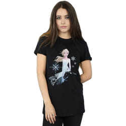 Disney - T-shirt FROZEN - Femme (Noir)