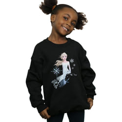 Disney - Sweat FROZEN - Fille (Noir)