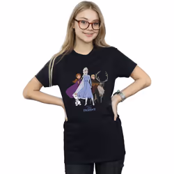 Disney - T-shirt FROZEN - Femme (Noir)