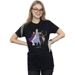 Disney - T-shirt FROZEN - Femme (Noir)