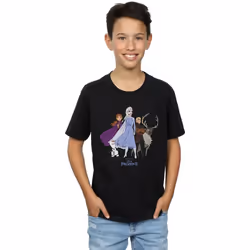 Disney - T-shirt FROZEN - Garçon (Noir)
