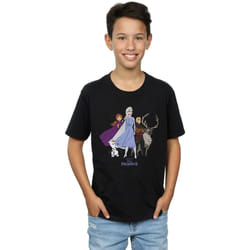 Disney - T-shirt FROZEN - Garçon (Noir)