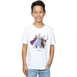 Disney - T-shirt FROZEN - Garçon (Blanc)