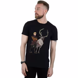 Disney - T-shirt FROZEN - Homme (Noir)