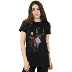 Disney - T-shirt FROZEN - Femme (Noir)
