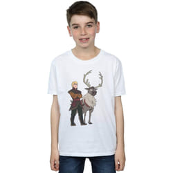 Disney - T-shirt FROZEN - Garçon (Blanc)