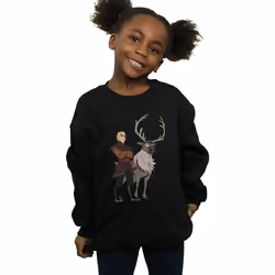 Disney - Sweat FROZEN - Fille (Noir)